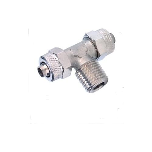 Tube 8mm-1/4 BSP thread Male Tee pneumatic brass Rapid Fittings For Plastic Tube tube RPTN8-02