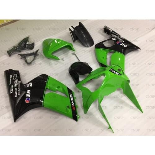 Zx6r 2003 - 2004 Abs Fairing Ninja Zx-6r 2003 Bodywork 636 Zx-6r 03 Green Black Abs Fairing