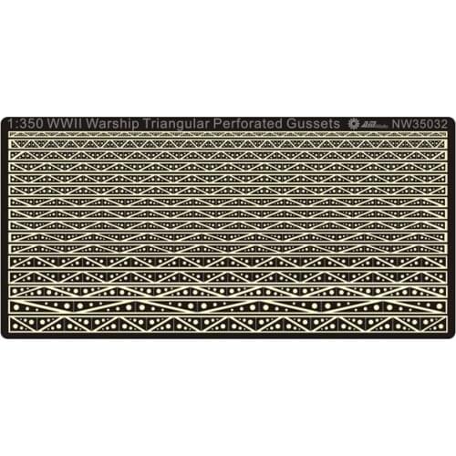 1/350 WWII Warship Triangular Gussets Perforated