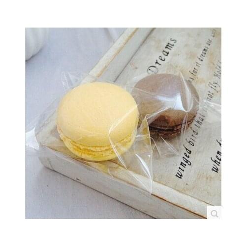 100pcs/lot Cheap Clear Packaging Bags Plastic Cookie Biscuit Packing Wedding Gift Muffin Cream Cake Bag 7cm*7cm