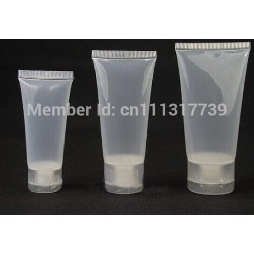 25PCS 15ml Empty Tubes Clear Cosmetic Cream Lotion Containers