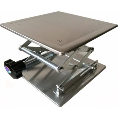 100x100x150mm Aluminum Router Lift Table Woodworking Engraving Lab Lifting Stand Rack