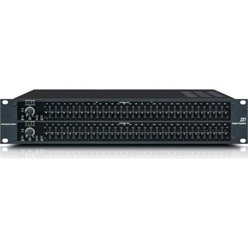 Audio processor 231 electronic graphic equalizer dual 31 segment electronic graphic equalizer 2U