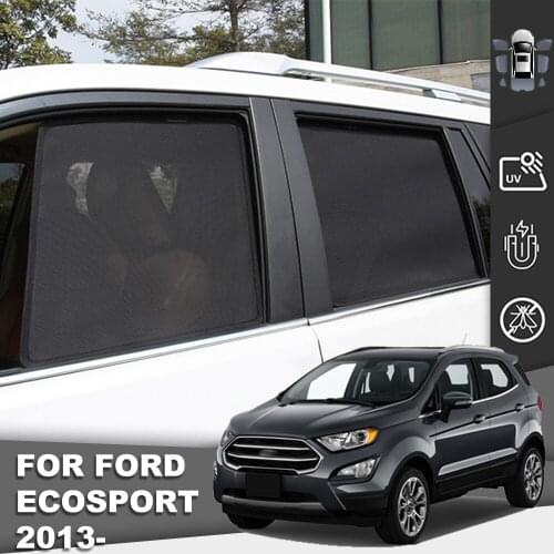 Magnetic Car Sunshade Front Windshield Door Mesh Frame Curtain For Ford EcoSport 2013-2021 Kids Foldable Side Window Sun Visor