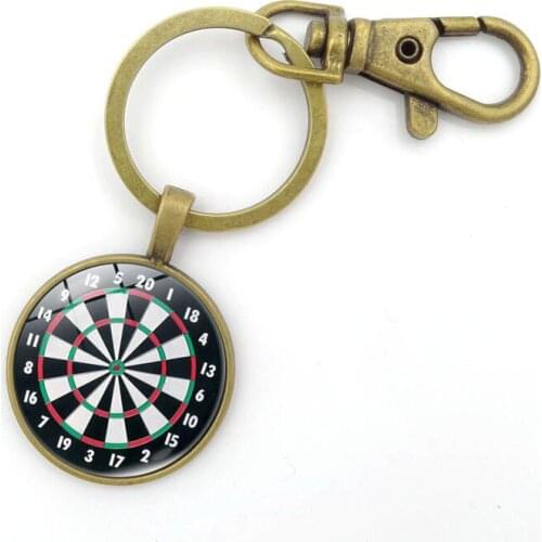 Fashion Dart Board Key Chain For Men And Women Personality Pendant Bags Accessories