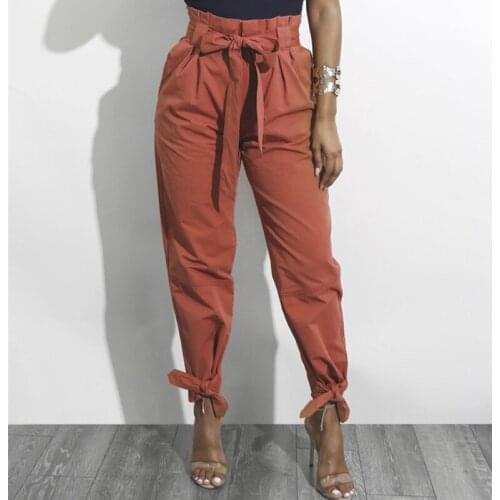 Vintage Casual Cargo Pants Women Black Khaki Yellow Baggy High Waist Pants Trousers Women Plus Size Autumn 2021