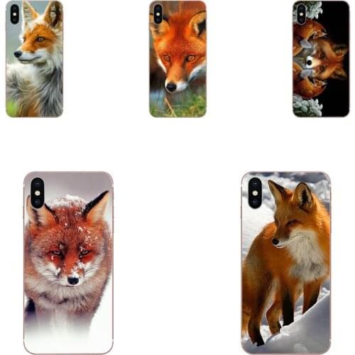 TPU Art Cover Case Red Fox For HTC U11 Life Capa U11 Plus U 11 U12 Life