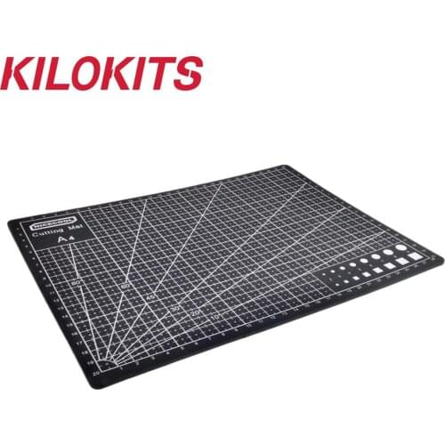 Black Double Sided Self-Healing Cutting Mat A4 for Fabric Quilting Sewing Scrapbooking DIY Craft