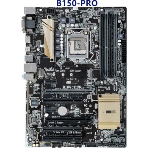 For used LGA 1151 Asus B150-PRO Desktop Motherboard Intel B150 DDR4 ram 64GB Corei7/i5/i3 xeon Processor PCI-E 3.0 USB3.0 VGA
