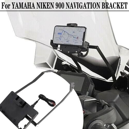 For YAMAHA NIKEN 900 2019 Motorcycle Windshield Stand Holder Phone Mobile Phone GPS Navigation Plate Bracket gps kit