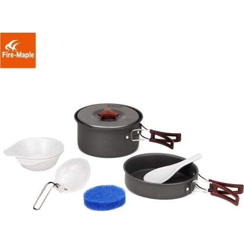Fire Maple Camping pot Outdoor Camping 1-2 Persons Set Be Cocina Outdoor Cutlery Panelas Camp Cooking Cookware Picnic FMC-203