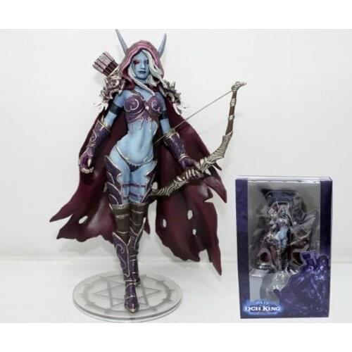 Game WOW Character Windrunner Sylvanas figure Model Toys Tribal Queen 15cm Halloween gift