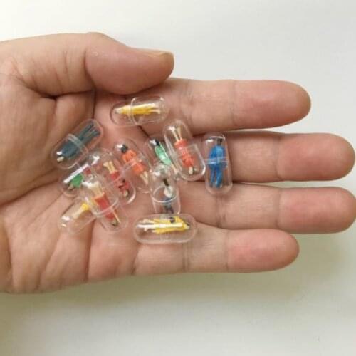 50pcs/lot Capsule Toys High Imitation Cute Little Human Figure Model Kids Toys Birthday Gift Home Decoration