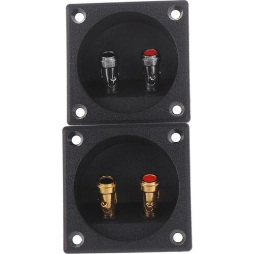 1pcs 57 x 57 x 25mm Round Cup Subwoofer Plug Car Stereo Speaker Box Terminal Connector