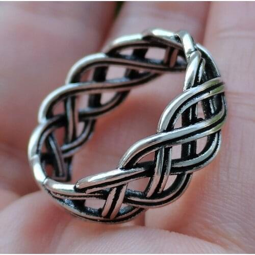 Fashion Classic Luxury Female Hollow Out Ring Fashion Creative Weaving Retro Ring Accessories Jewelry For Women Girls