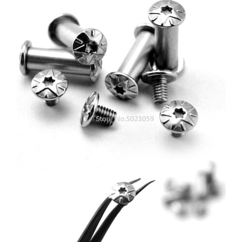 4 Pieces DIY Folding Knife Spindle Screws Sleeve Screws Knife Making Tool Plum Screws