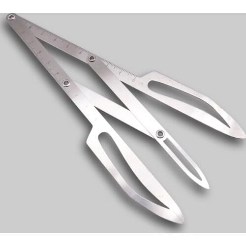 Stainess Steel Eyebrow Grooming Stencil Shaper DIY Eyebrow Positioning Measurement Measure Tool Tattoo Calipers Eyebrow Ruler