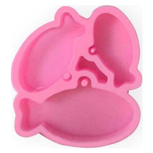 2021 New Shiny Glossy Pet Key Brand Keychain Silicone Epoxy Resin Mold DIY Keychain Pendant Jewelry for Valentine Gift Craft