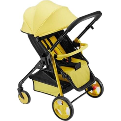 Teknum Light stroller Two way Trolly 180 Degree Umbrella Pram Portable Foldable Stroller Shock Absorber Child Carriage