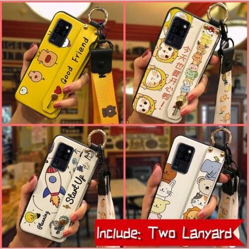 Cover Anti-knock Phone Case For Oukitel C21/C21 Pro Soft Case Soft New Cute Original Lanyard