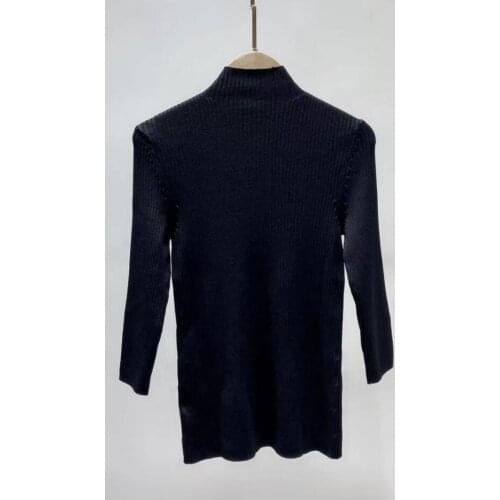 Women Sweaters 2021 Spring and Autumn New Ladies Half High Neck Knitted Pullover