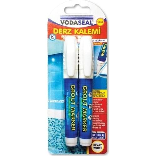 Vodaseal 2-Piece Grout Pen White 2 Pieces, Kalebodur, Filler Pen between Tiles