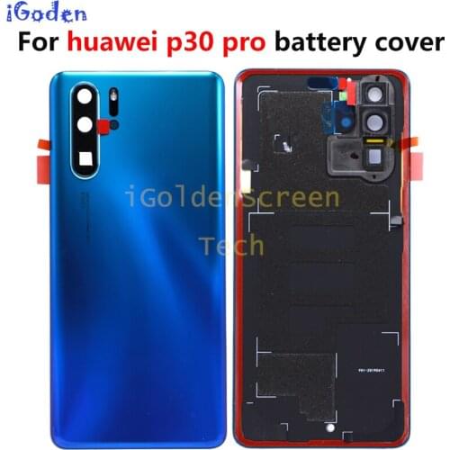 Back Housing For HUAWEI P30 pro Back Cover Glass Battery with Camera Lens Replacement For Huawei P30 pro Back Battery Cover