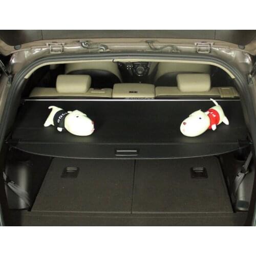 Car Rear Trunk Security Shield Cargo Cover Fits For Hyundai ix45 2014-2017 (black beige)