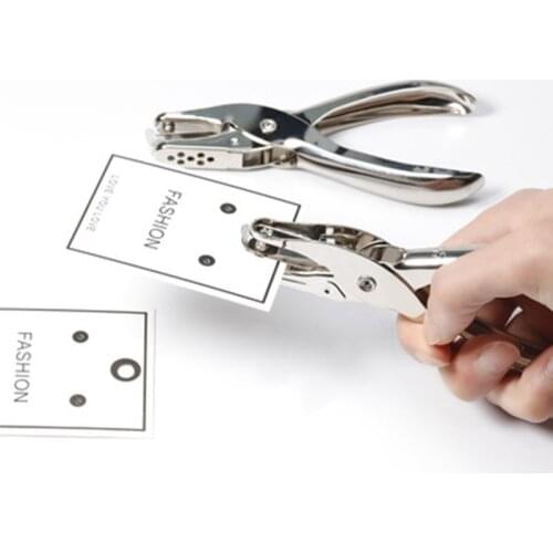 1 Pcs Metal Hand Paper Punch Craft Sheet Single Hole Puncher For Earring Necklace Scrapbooking Punches Materials 3/6mm Hole Size