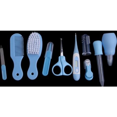 10pcs/Set Newborn Baby Kids Nail Hair Thermometer Grooming Brush Kit