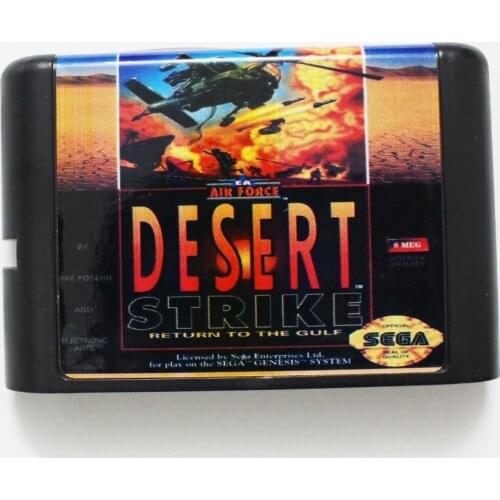 Desert Strike 16 bit MD Game Card For Sega Mega Drive For Genesis
