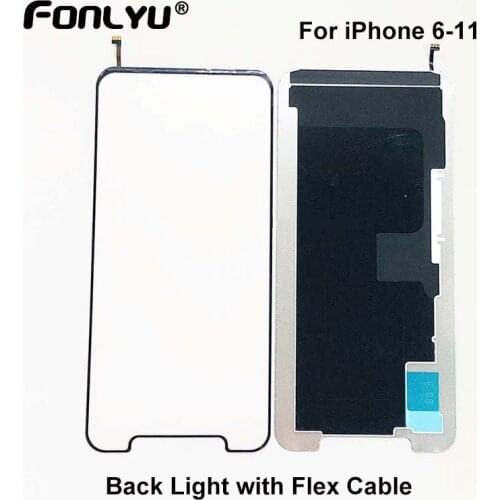 5pcs/lot Original Quality LCD Display Backlight with Flex Cable for iPhone 6 7 8Plus X XR11 XSMAX Backlight with 3D Metal Shield