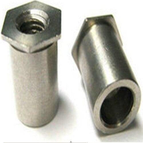 BSOS-832 Self Clinching Standoff Hex Blind Rivet Threaded Standoffs Server Cabinet Sheet Metal Spacer Insert Nut Screw Column PC