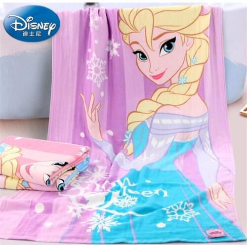 Disney Elsa Princess Queen Frozen Gauze newborn and Baby Bath Towel cotton Children beach towel women Girl kids gift 70x140cm