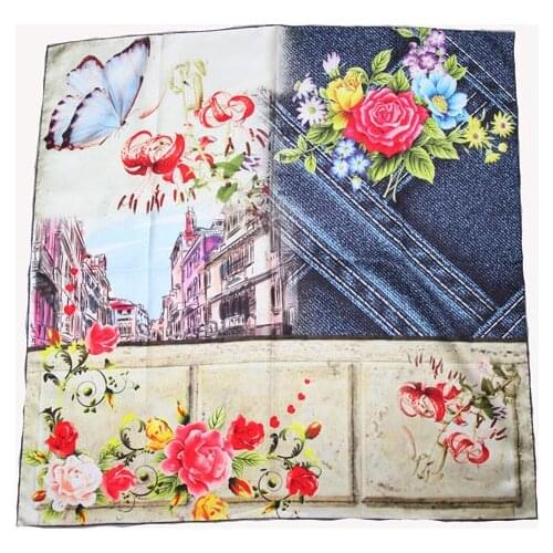 ELEGANT HANDMADE BRAND 100%Twill Silk Scarf