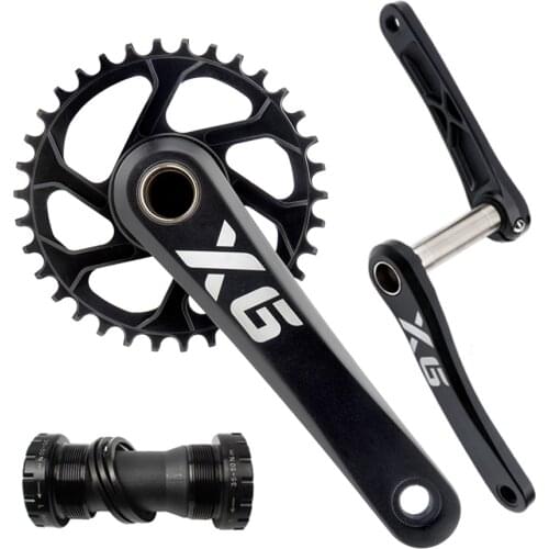 GOLDIX bike crankset GXP MTB crank 170 175 kurbel platte rot 32T 34T 36T 38T mtb parts bicycle crank mtb parts
