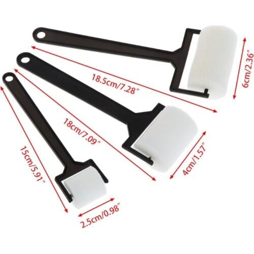 HX5D 3Pcs White Sponge Paint Brushes Children Graffiti Roller Stamp Kids Painting Toy