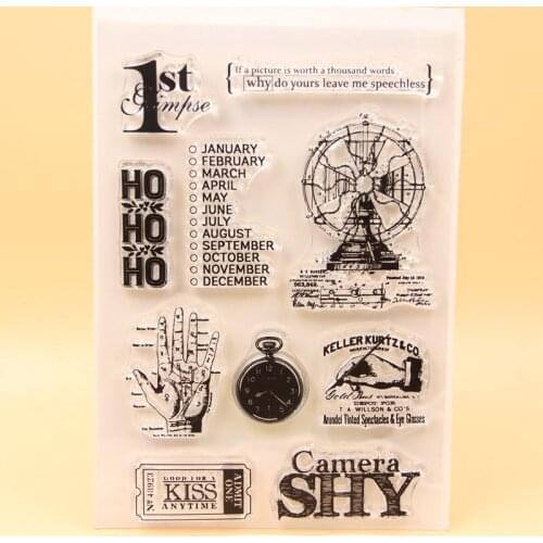 KLJUYP Clear Stamps Scrapbook Paper Craft Clear stamp scrapbooking 425