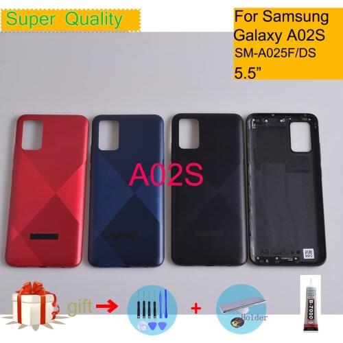 For Samsung Galaxy A02S A025M A025F/DS A025G/DS Housing Back Cover Case Rear Battery Door Chassis Housing Replacement