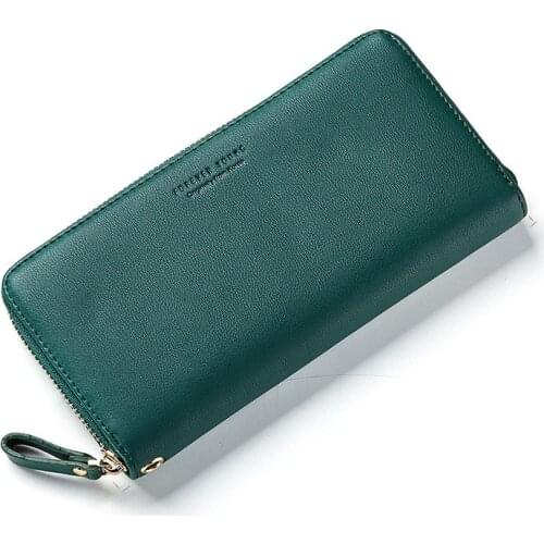 CHALLEN Wristband Long Wallet Women Purses Coin Purse Card Holder Wallets Female Clutch Money Bag PU Leather Wallet Carteras