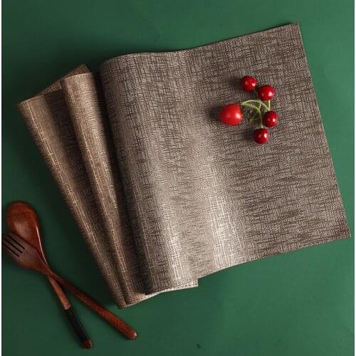 European-style Waterproof and Oilproof Placemats Coaster for Dinning Table Heat-insulation Mats Kitchen Decoration Accessories