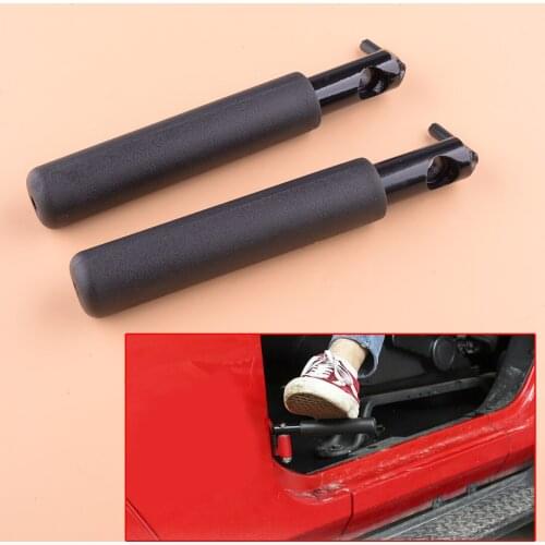 1 Pair Foot Pegs Rests Pedal Kick Panel Fit for Jeep Wrangler JK JKU JL 2007 2008 2009 2010 2011 2012 2013 2014 2015 2016-2018