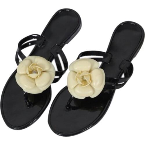 Summer Women Sandals Flip Flops Outside Women Slippers Female Beach Shoes with Floral Ladies jelly shoes sandalias mujer 2020