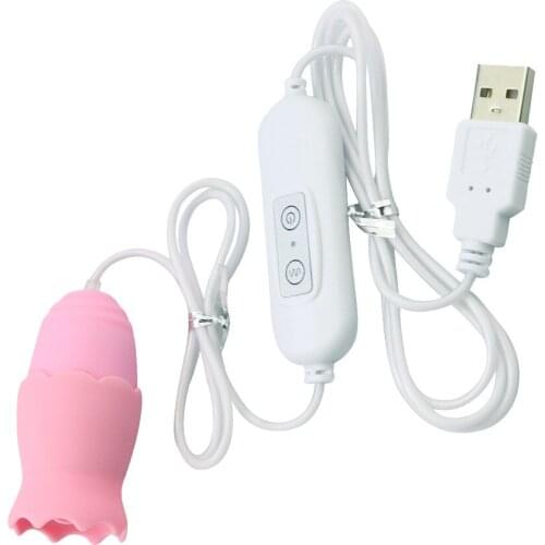 Sex Toys USB Charger Double Vibrating Eggs Tongue Vibrators G-spot Massage Licking Clitoris Multi-Speed Stimulator Adult Toys