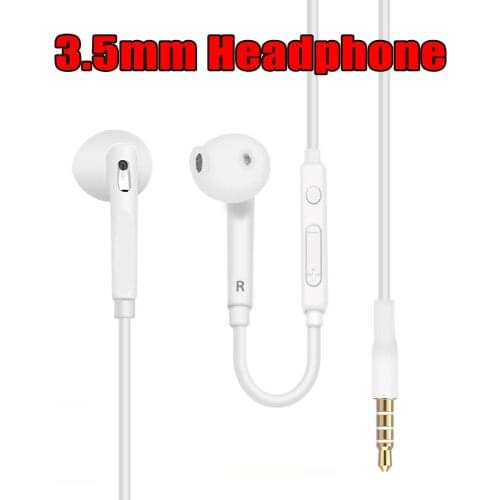 Brand New Wired In Ear Earphone 3.5mm Stereo Music Earphone with Volume Mic Earbuds for Samsung Galaxy S6