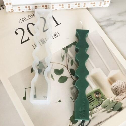 Speical Shape Strip Candle Mold Handmade Candle Making Molds Home Decoration Chocolate Baking Mould Silicone Resin Crafts