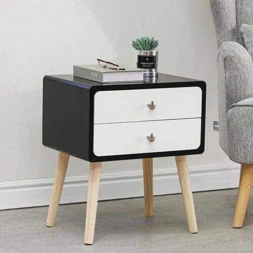 2 Drawer Bedside Cabinet Bedroom Storage Table Simple Nordic Apartment Bedroom Nightstands Modern Chest Of Drawers HWC