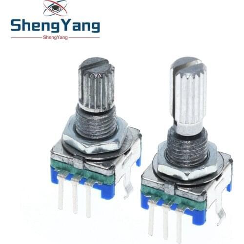 1PCS Plum handle 15mm 20mm rotary encoder coding switch / EC11 / digital potentiometer with switch 5 Pin