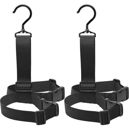 2Pcs Fishing Wader Boot Hanger Shoes Hook Holder Fishing Wader Boot Hanger Strap Belt Adjustable Storage Hanger