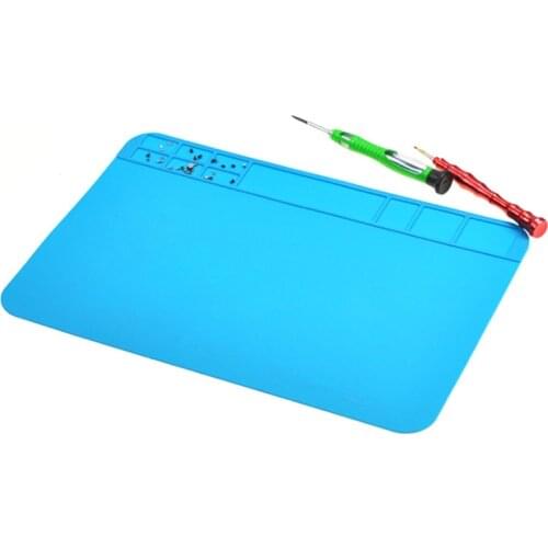 1PC 300*200mm Insulation Pad Heat-Resistant Silicon Soldering Mat Work Pad Desk Platform Solder Rework Repair Tool Station